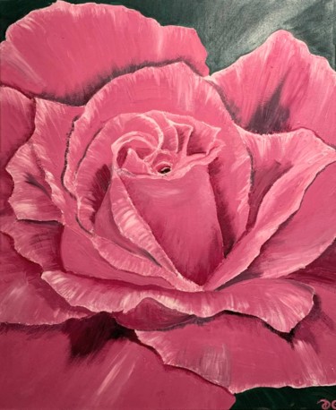 Pittura intitolato "Королевская роза. R…" da Diana Gilevich, Opera d'arte originale, Olio
