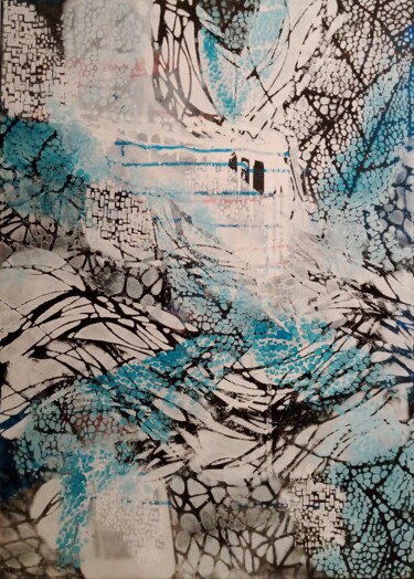 Картина под названием "Singing Integration" - Diana Heit, Подлинное произведение искусства, Акрил Установлен на Деревянная р…