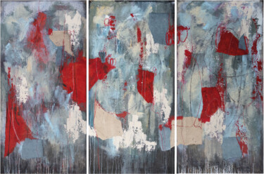 Pintura intitulada "Triptychon: Echos o…" por Diana Kirsten-Szlaski, Obras de arte originais, Acrílico