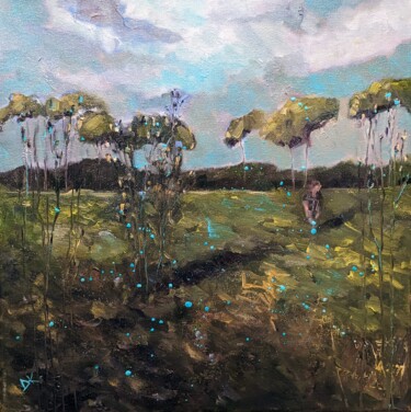 제목이 "August Felder"인 미술작품 Diana Knepper로, 원작, 기름 나무 들것 프레임에 장착됨