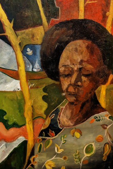 Pintura intitulada "Portugiesischer See…" por Diana Knepper, Obras de arte originais, Óleo Montado em Cartão