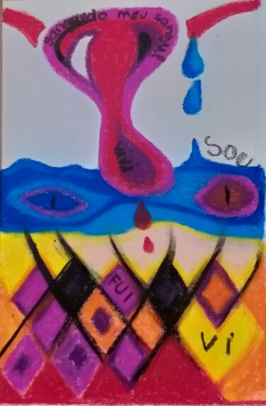 Painting titled "Vi Vivi" by Diana Cunha, Original Artwork, Pastel
