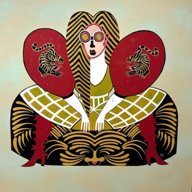 Peinture intitulée "Fashion of the jung…" par Diana Rosa, Œuvre d'art originale, Acrylique