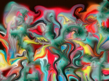 Digital Arts titled "Pillars of Creation" by Diana Coatu, Original Artwork, Digital Painting