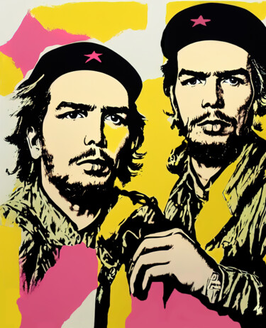 Peinture intitulée "Che Guevara Pop Art…" par Diana Ringo, Œuvre d'art originale, Huile