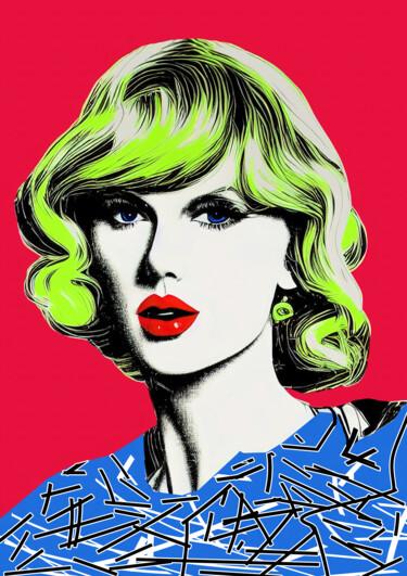 Pintura titulada "Taylor Swift Red" por Diana Ringo, Obra de arte original, Oleo