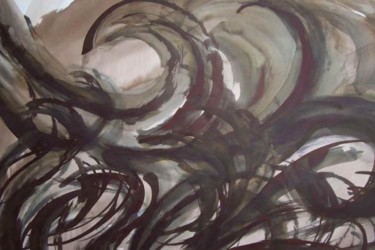 Peinture intitulée "Cyclone" par Diane Medus, Œuvre d'art originale, Huile