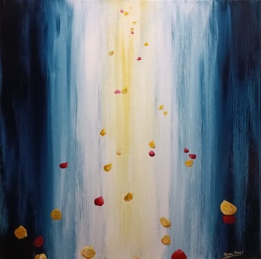 Painting titled "Elévation du coeur" by Diane Mongis (YeshouArt), Original Artwork, Acrylic