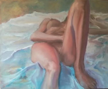 Pittura intitolato "Nudo di scorcio" da Bruno Betti, Opera d'arte originale, Olio