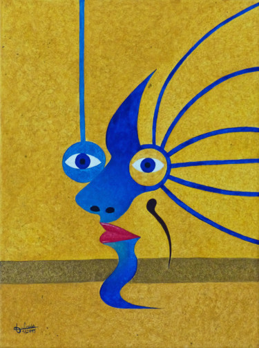 Peinture intitulée "profil.jpg" par Didier Dubuis, Œuvre d'art originale