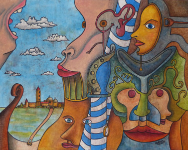 Peinture intitulée "lacune-myste-rieuse…" par Didier Dubuis, Œuvre d'art originale