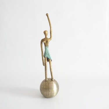 Rzeźba zatytułowany „Championne de pétan…” autorstwa Didier Fournier, Oryginalna praca, Brąz