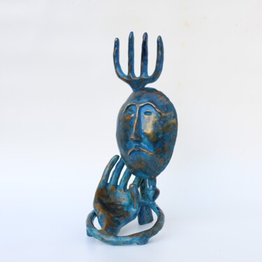 Sculpture intitulée "Fourche (n° 144)" par Didier Fournier, Œuvre d'art originale, Bronze