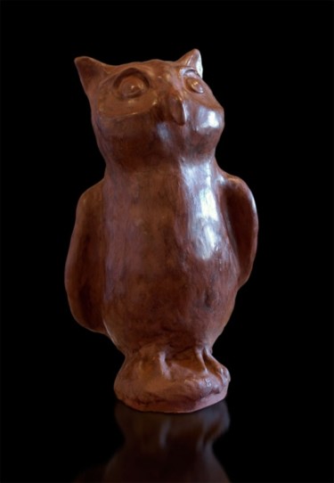 Sculpture intitulée "Hibou" par Didier Cayet, Œuvre d'art originale