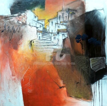 Peinture intitulée "Andalousie hors sai…" par Diem-Thuy Le Mai, Œuvre d'art originale, Acrylique