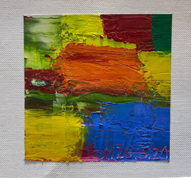 Pittura intitolato "Quadrata Nr.1 | Ori…" da Dietmar Meinhardt (MeinhardtART), Opera d'arte originale, Olio Montato su Carto…