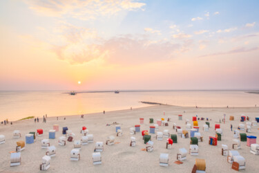 Φωτογραφία με τίτλο "Sunset at the beach" από Dietmar Scherf, Αυθεντικά έργα τέχνης, Ψηφιακή φωτογραφία