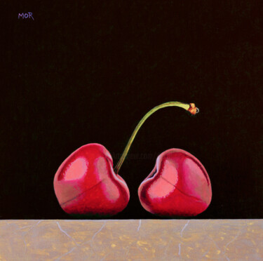 Pittura intitolato "Cherry Number Four" da Dietrich Moravec, Opera d'arte originale, Acrilico