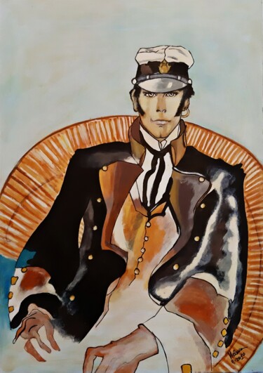Schilderij getiteld "Corto Maltese II -…" door Dilameart, Origineel Kunstwerk, Acryl