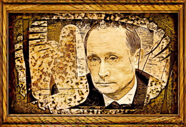 "Путин   Putin   6р" başlıklı Dijital Sanat Дима Dima Вильмс Wilms (Рок-Живописец Rock-Painter) tarafından, Orijinal sanat,…