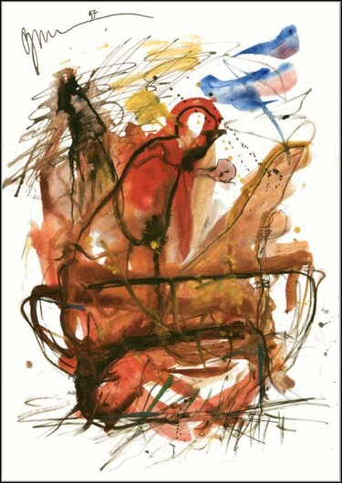 Drawing titled "Altar on which ther…" by Dima Dima Vil Ms Wilms (Rok Zivopisec Rock Painter), Original Artwork, Gouache