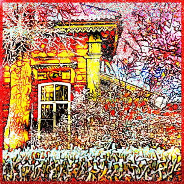 Photography titled "дом   house  н7ва" by Dima Dima Vil Ms Wilms (Rok Zivopisec Rock Painter), Original Artwork, Manipulated…