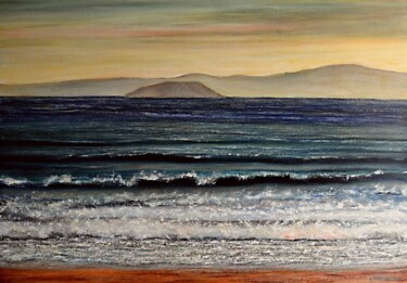 Painting titled "Chalkidiki Summer C…" by Dimitra Papageorgiou, Original Artwork, Oil