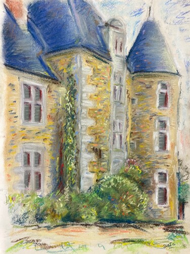 "Le logis de la Chab…" başlıklı Tablo Dimitri Vincent tarafından, Orijinal sanat, Pastel