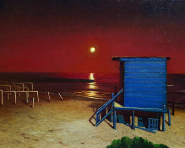 Peinture intitulée "Playa California" par Dimitrio Untu, Œuvre d'art originale, Huile