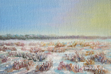 Pittura intitolato "Sunny winter day" da Dinara Aristo, Opera d'arte originale, Olio