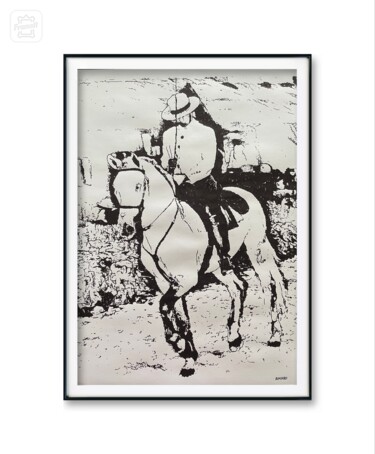 Painting titled "Cavalo Golegã lusit…" by Diogo Amaro, Original Artwork, Graphite