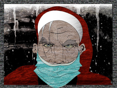 Digital Arts titled "Dark Christmas" by Laurent Diesler, Original Artwork, Digital Painting