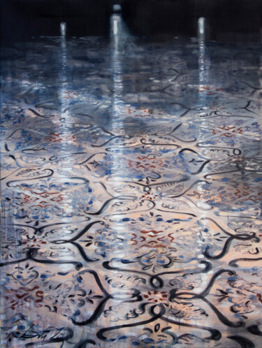 Painting titled "Sicilian floor" by Dita Lūse, Original Artwork