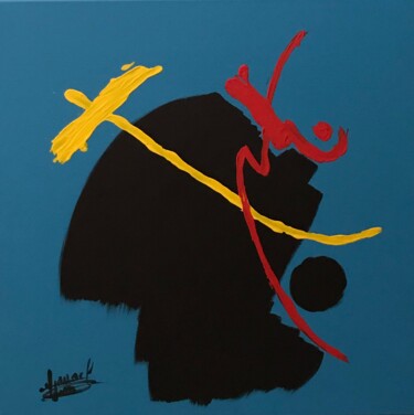 Painting titled "AMOUR FOU" by Djamael Soulaimana (Swun), Original Artwork, Acrylic