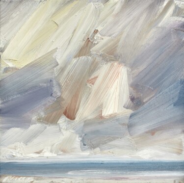 Painting titled "Open shore" by Djamel Eddine Hafis, Original Artwork, Oil