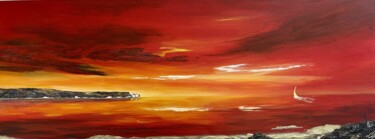 Pintura titulada "Solent Sunrise" por Djamel Eddine Hafis, Obra de arte original, Acrílico