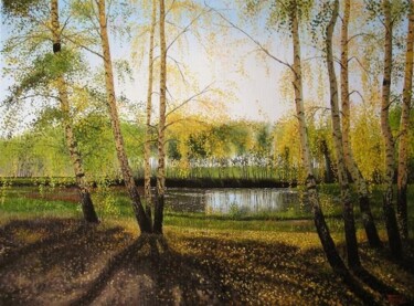 Картина под названием "Осеннее солнце" - Дмитрий Репин, Подлинное произведение искусства