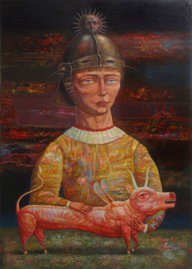Pittura intitolato "Sacrifice" da Dmitrii Ryzhikov, Opera d'arte originale, Acrilico