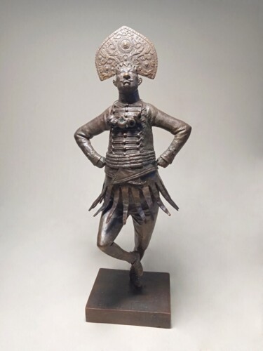 Escultura intitulada "Papuan Bronze sculp…" por Dmitriy Shevchuk, Obras de arte originais, Bronze