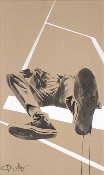 Malarstwo zatytułowany „Roof” autorstwa Дмитрий Филатов, Oryginalna praca, Atrament Zamontowany na Karton