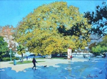 Painting titled "Sycamore" by Dmitrii Pashkov, Original Artwork, Oil