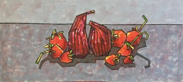 Картина под названием "Still life with fig…" - Dmitriy Trubin, Подлинное произведение искусства