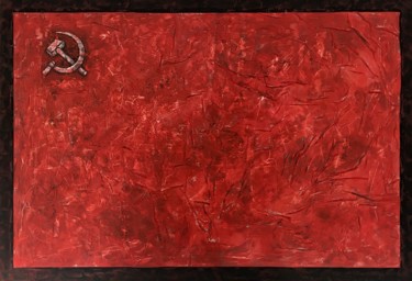 Картина под названием "красное знамя" - Dmitriy Trubin, Подлинное произведение искусства, Акрил