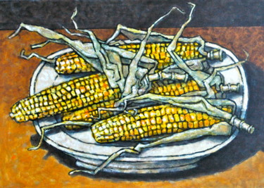 Картина под названием "Gemüse / vegetables…" - Dmitriy Trubin, Подлинное произведение искусства, Акрил
