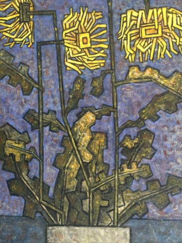 Картина под названием "ЖЕЛТЫЕ ХРИЗАНТЕМЫ/Y…" - Dmitriy Trubin, Подлинное произведение искусства