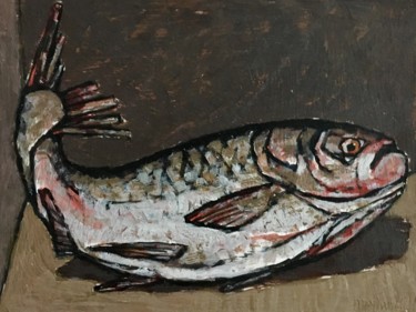 Картина под названием "fish / Fisch / рыбы…" - Dmitriy Trubin, Подлинное произведение искусства