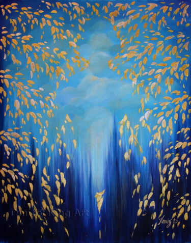 Peinture intitulée "Golden Angel" par Dmitry King, Œuvre d'art originale, Acrylique Monté sur Châssis en bois