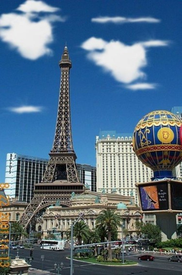 Photography titled "Las Vegas Eiffel To…" by Dmorco, Original Artwork