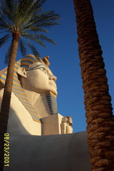 Photography titled "Sphinx at Luxor, La…" by Dmorco, Original Artwork