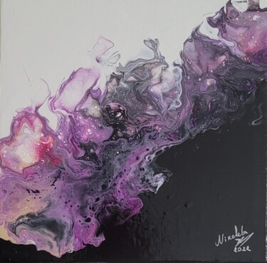 Pittura intitolato "Ombres violettes en…" da Dochka Mihova (Nikoleta), Opera d'arte originale, Acrilico Montato su Telaio pe…